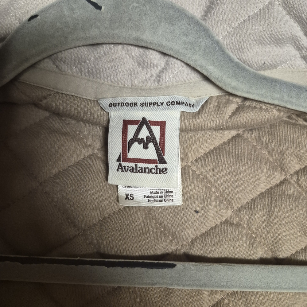 Avalanche Outdoor Supply Co Womens XS Tan Quilted Full Zip Mock Neck Jacket - Picture 3 of 3
